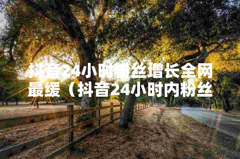 抖音24小时粉丝增长全网最缓（抖音24小时内粉丝增长速度，全网最慢）