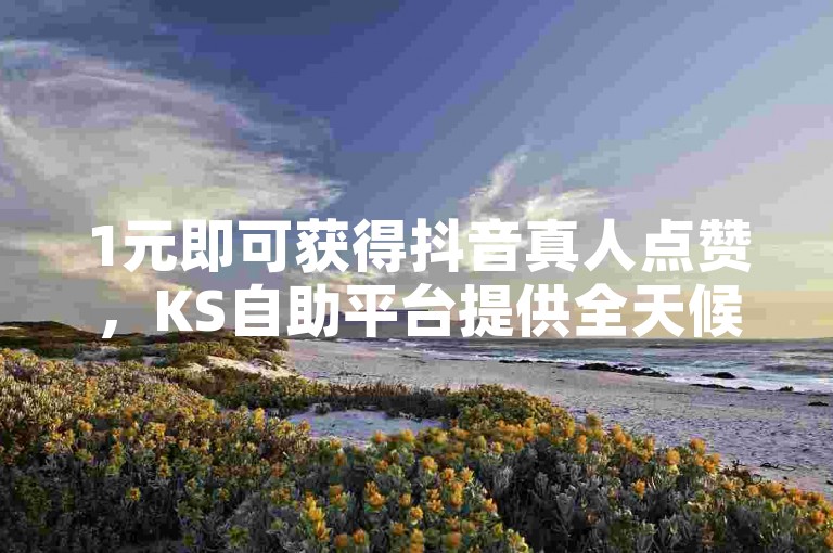 1元即可获得抖音真人点赞，KS自助平台提供全天候下单服务。