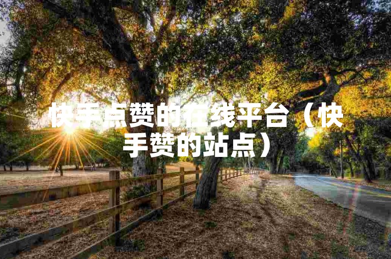 快手点赞的在线平台（快手赞的站点）