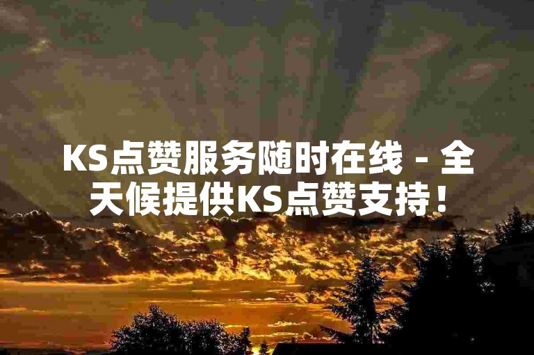 KS点赞服务随时在线 - 全天候提供KS点赞支持！