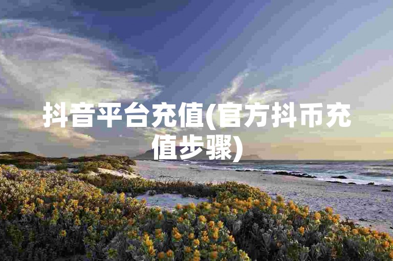 抖音平台充值(官方抖币充值步骤)