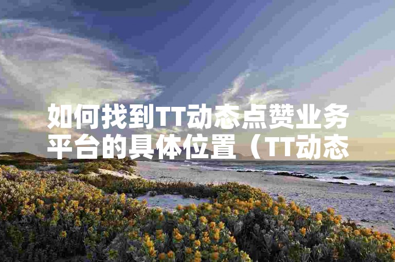 如何找到TT动态点赞业务平台的具体位置（TT动态点赞服务平台的网址是什么）？