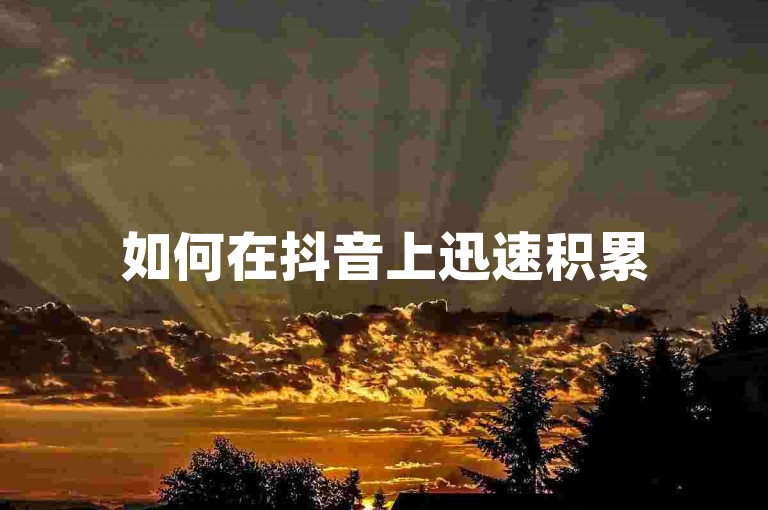 如何在抖音上迅速积累500名粉丝（快速获取500粉丝的抖音策略）。