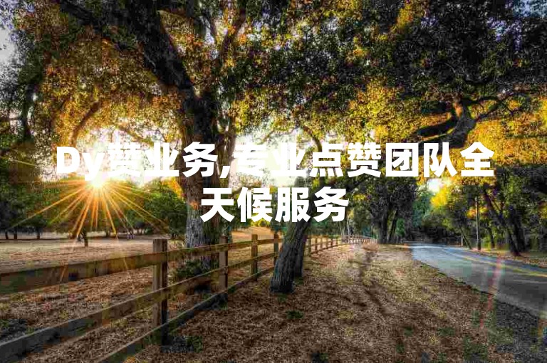 Dy赞业务,专业点赞团队全天候服务