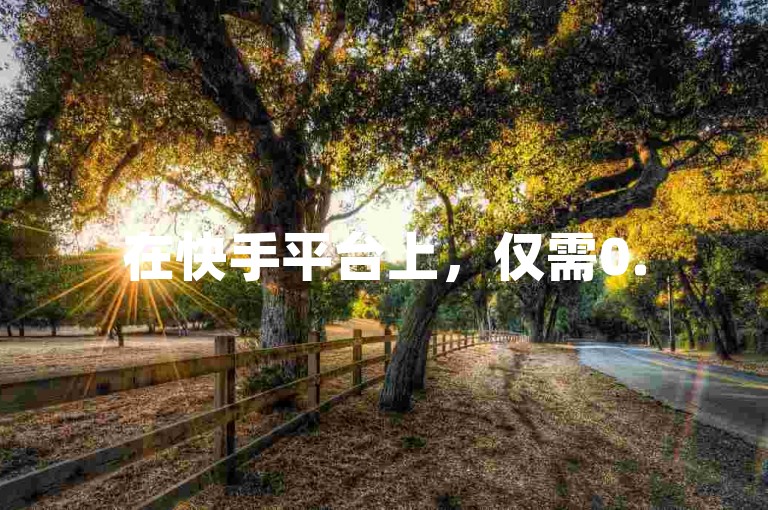 在快手平台上，仅需0.5元即可快速获得100个秒到张，轻松实现秒赞秒评的互动体验。