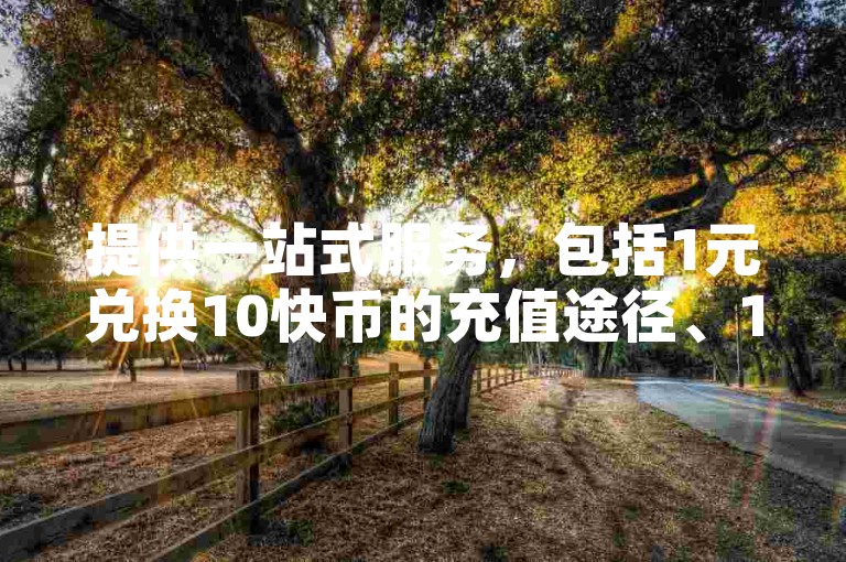 提供一站式服务，包括1元兑换10快币的充值途径、1元购得100赞的超值优惠以及全网最低价的抖音点赞下单网站，还有安全可靠的扣扣号交易平台。