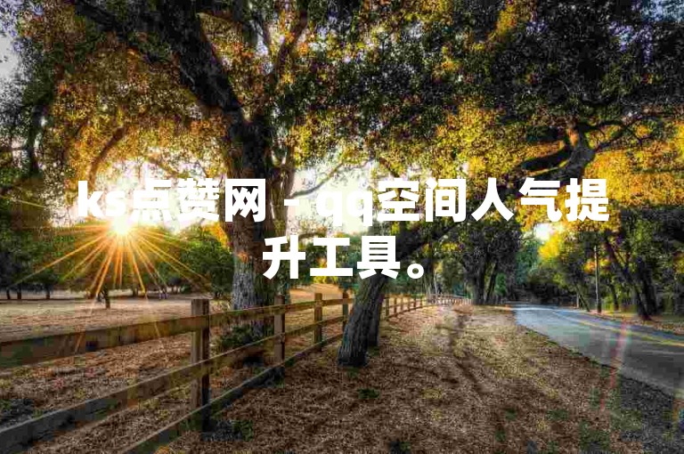 ks点赞网 - qq空间人气提升工具。
