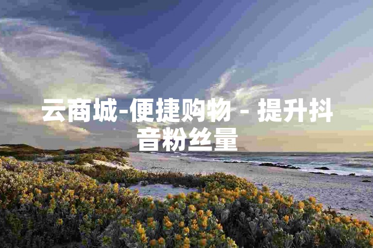 云商城-便捷购物 - 提升抖音粉丝量