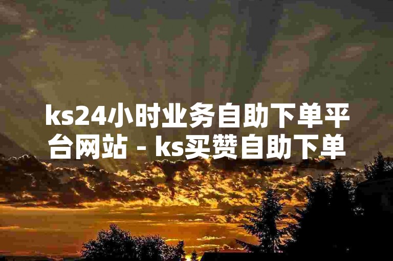 ks24小时业务自助下单平台网站 - ks买赞自助下单平，提供全天候不间断的点赞服务。