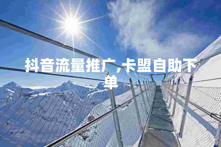 抖音流量推广,卡盟自助下单