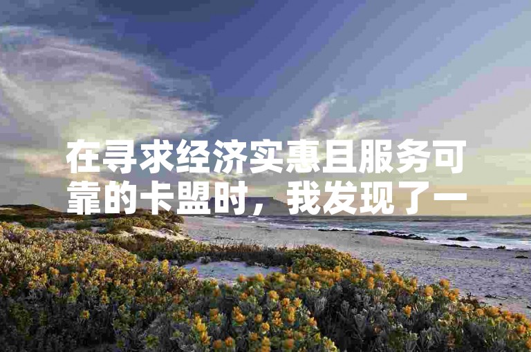 在寻求经济实惠且服务可靠的卡盟时，我发现了一个提供全网最低价自助下单服务的平台，它以稳定的刷会员功能著称。