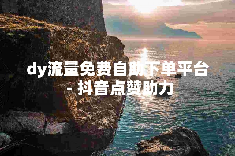 dy流量免费自助下单平台 - 抖音点赞助力