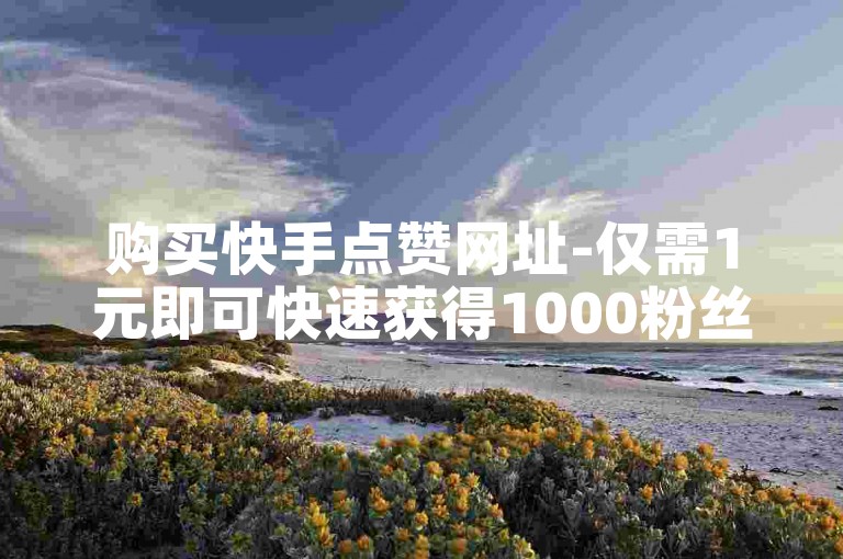 购买快手点赞网址-仅需1元即可快速获得1000粉丝,快手0.3元可增加10000个赞。