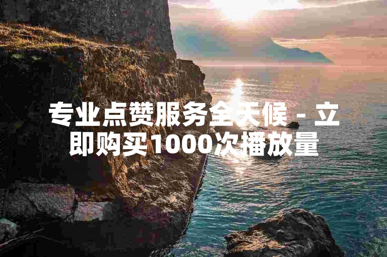 专业点赞服务全天候 - 立即购买1000次播放量
