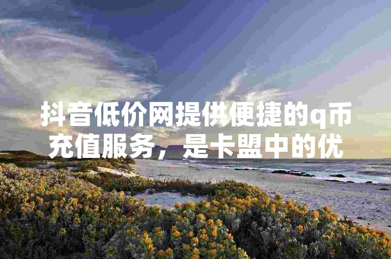 抖音低价网提供便捷的q币充值服务，是卡盟中的优选平台。