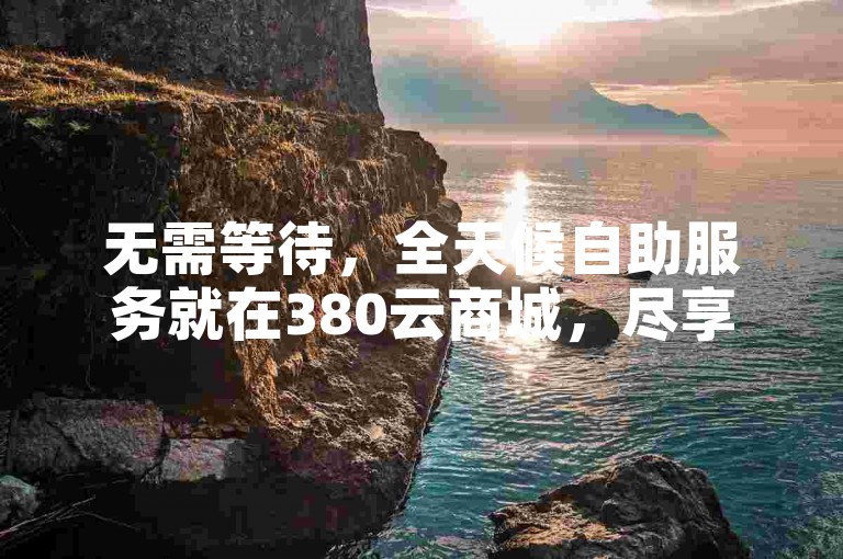 无需等待，全天候自助服务就在380云商城，尽享免费下单的便捷体验！