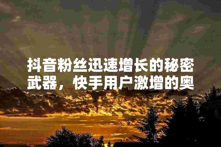 抖音粉丝迅速增长的秘密武器，快手用户激增的奥秘何在？拼多多现金大转盘助力平台揭秘，网红电商快手营销新策略。