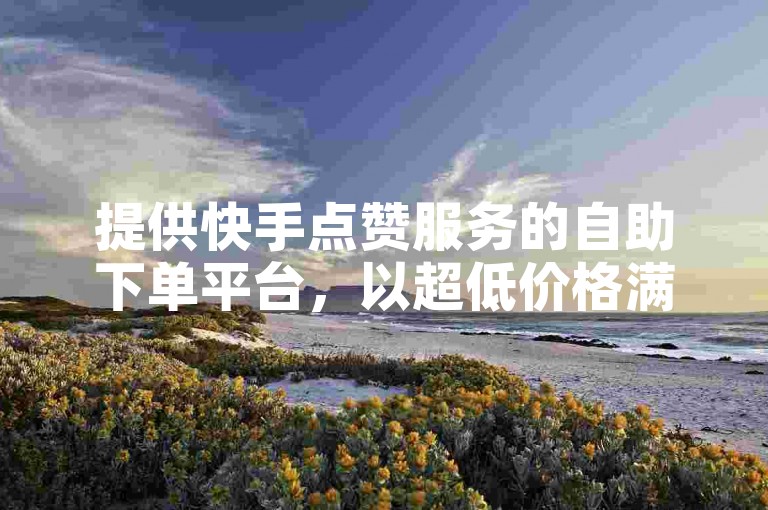 提供快手点赞服务的自助下单平台，以超低价格满足您的业务需求。