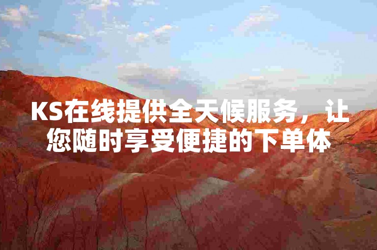 KS在线提供全天候服务，让您随时享受便捷的下单体验，我们的自助平台以超低价格满足您的需求。