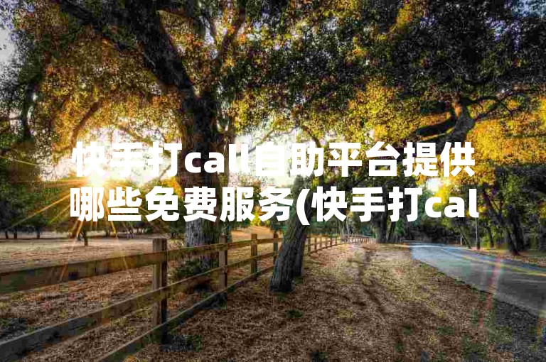 快手打call自助平台提供哪些免费服务(快手打call免费服务一览)。