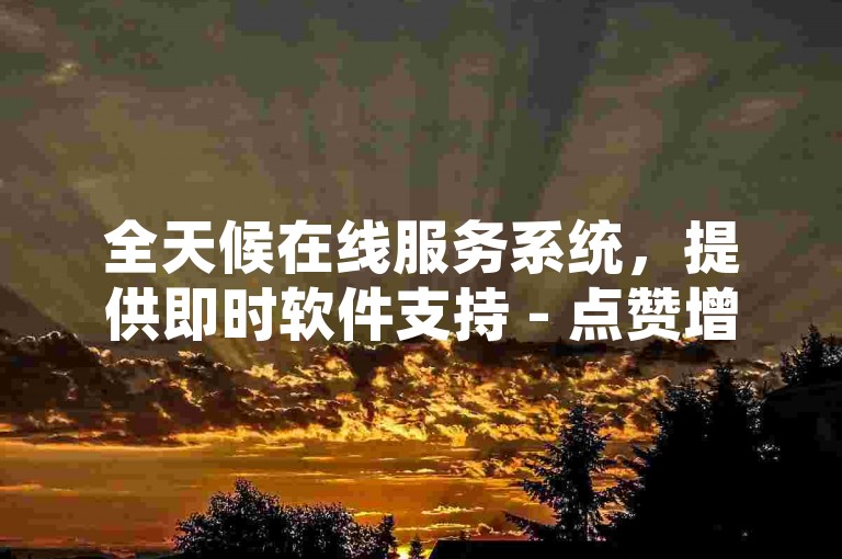 全天候在线服务系统，提供即时软件支持 - 点赞增长平台。