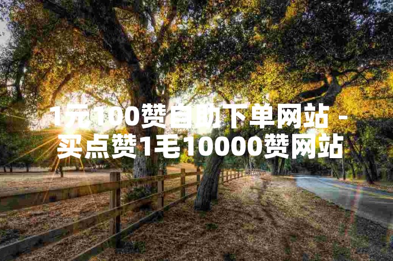 1元100赞自助下单网站 - 买点赞1毛10000赞网站。