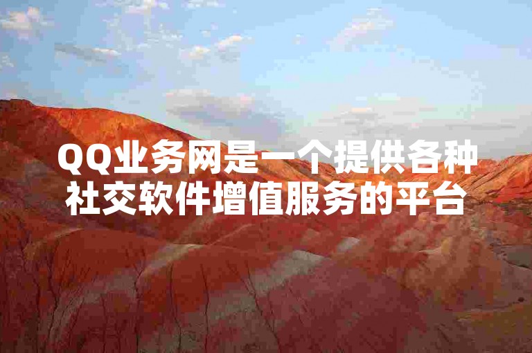 QQ业务网是一个提供各种社交软件增值服务的平台。