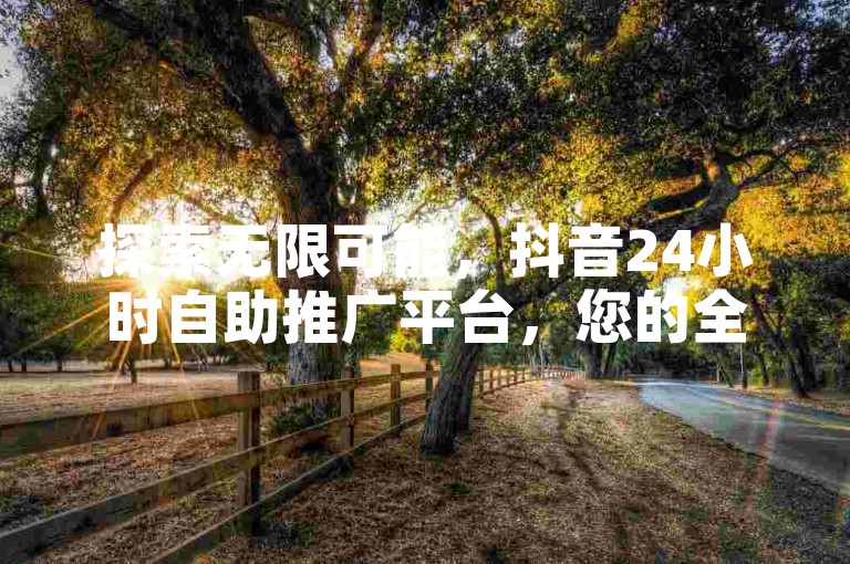探索无限可能，抖音24小时自助推广平台，您的全天候营销伙伴。