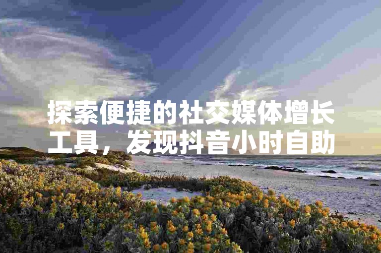 探索便捷的社交媒体增长工具，发现抖音小时自助下单平台与快手涨赞低价网站的全新体验。