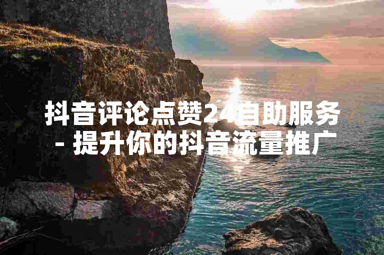 抖音评论点赞24自助服务 - 提升你的抖音流量推广效果。