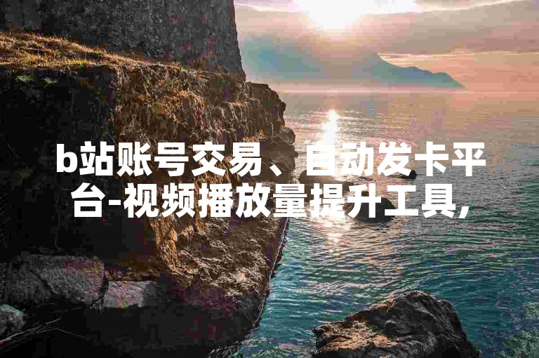 b站账号交易、自动发卡平台-视频播放量提升工具,免费评论网站