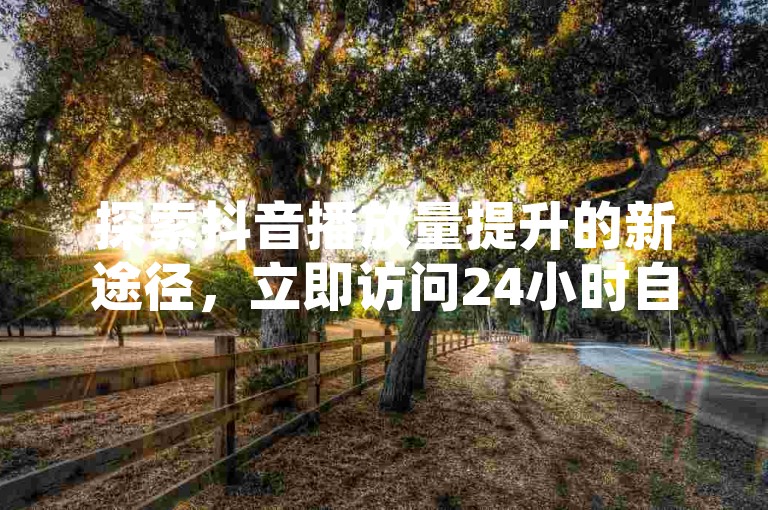 探索抖音播放量提升的新途径，立即访问24小时自助下单平台，享受快速粉丝增长服务，尽在全新ks业务自助系统！