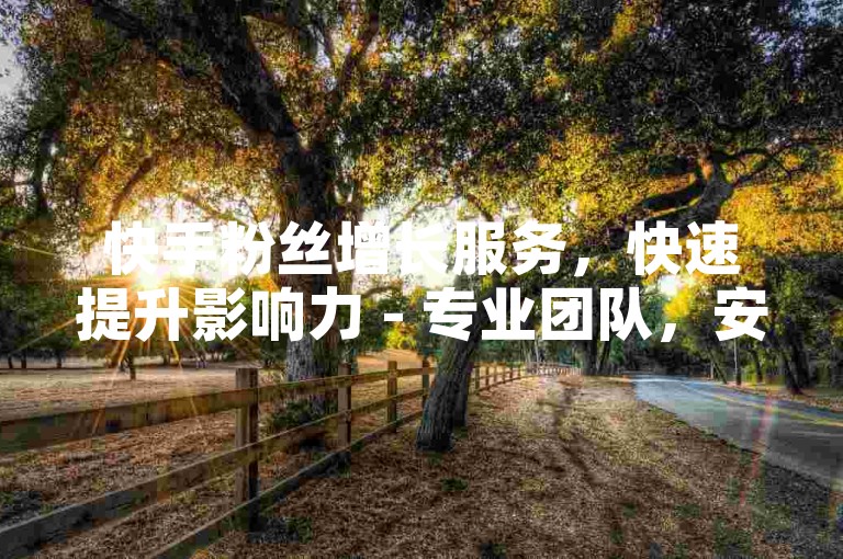 快手粉丝增长服务，快速提升影响力 - 专业团队，安全可靠。