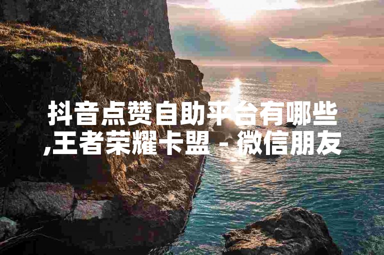 抖音点赞自助平台有哪些,王者荣耀卡盟 - 微信朋友圈刷点赞0.5元一千网站 - 刷黄钻