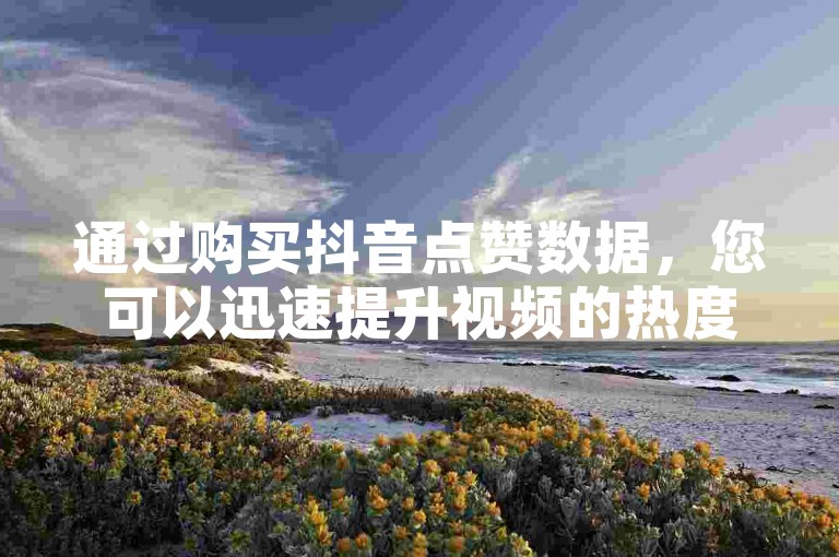 通过购买抖音点赞数据，您可以迅速提升视频的热度和观看量，有效扩大您的社交媒体影响力。