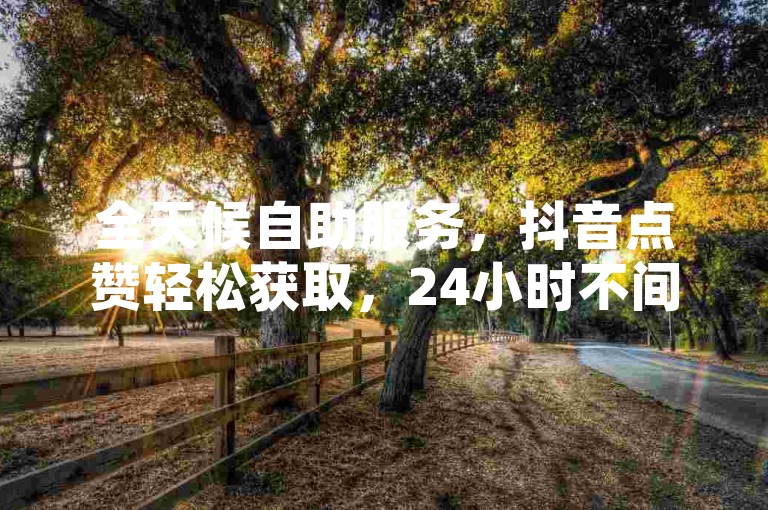 全天候自助服务，抖音点赞轻松获取，24小时不间断。