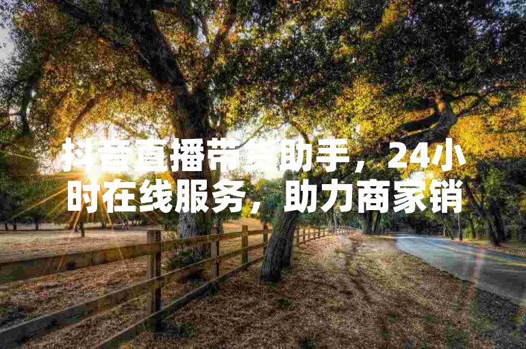抖音直播带货助手，24小时在线服务，助力商家销量飙升。