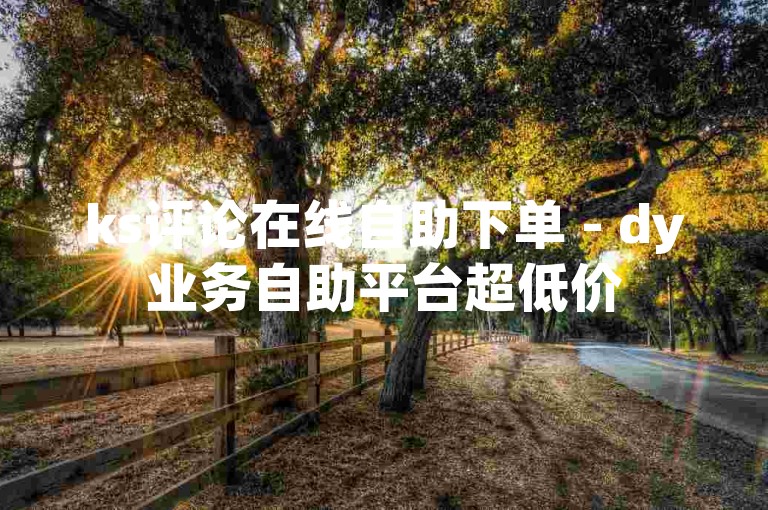 ks评论在线自助下单 - dy业务自助平台超低价