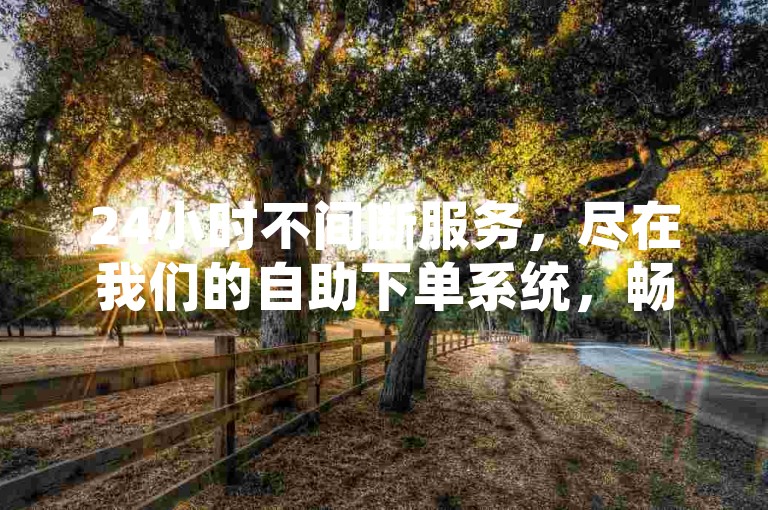 24小时不间断服务，尽在我们的自助下单系统，畅享卡盟的优惠价格。
