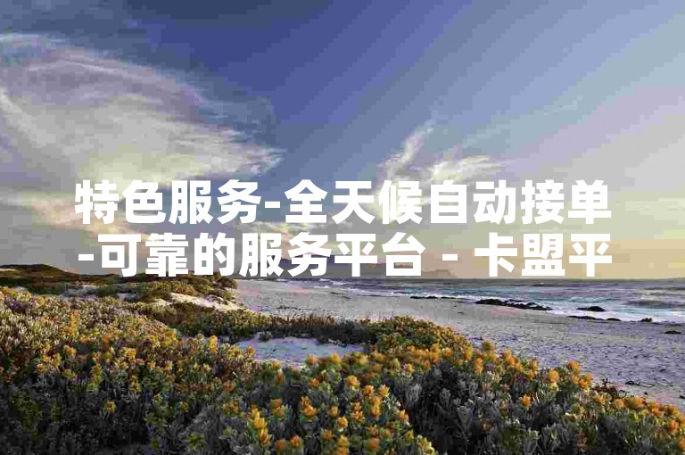 特色服务-全天候自动接单-可靠的服务平台 - 卡盟平台随时下单