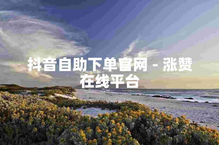 抖音自助下单官网 - 涨赞在线平台