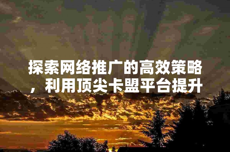 探索网络推广的高效策略，利用顶尖卡盟平台提升快手视频热度，享受最低价的业务自助下单服务。
