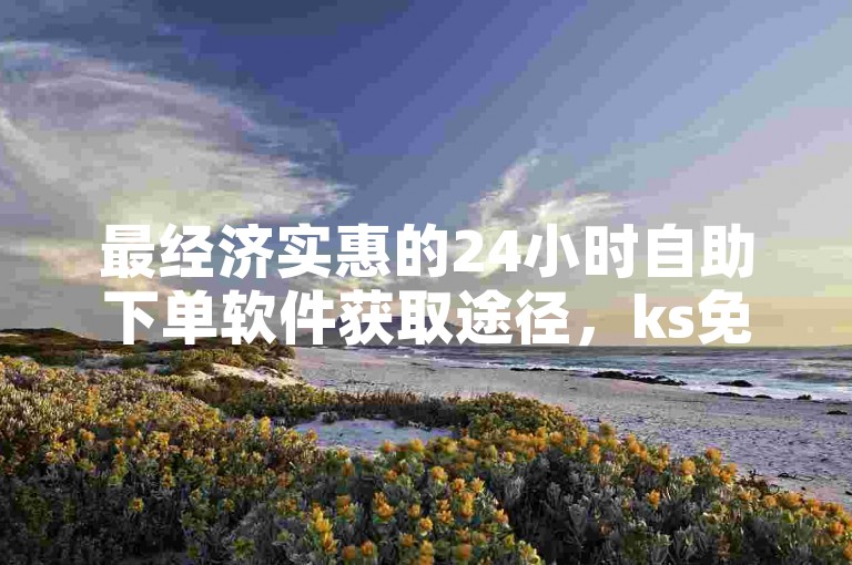 最经济实惠的24小时自助下单软件获取途径，ks免费业务平台优惠 - ks播放量优惠 - 抖音快手交易平台。