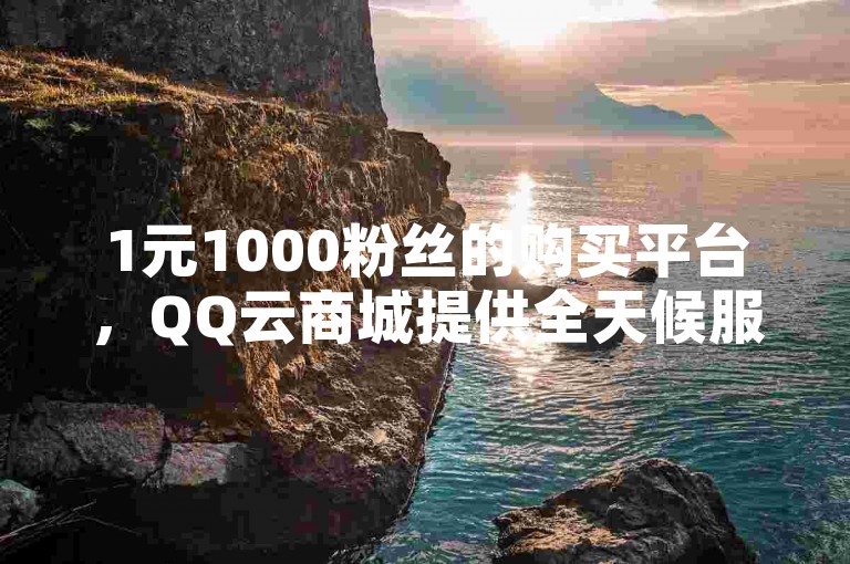 1元1000粉丝的购买平台，QQ云商城提供全天候服务。