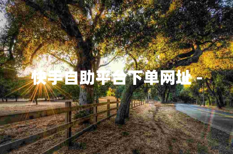 快手自助平台下单网址 - 50个点赞一元抖音