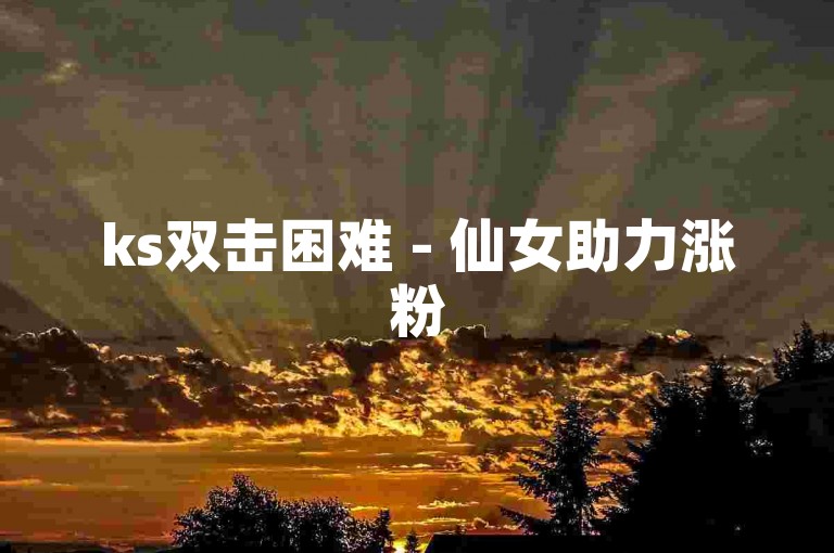 ks双击困难 - 仙女助力涨粉