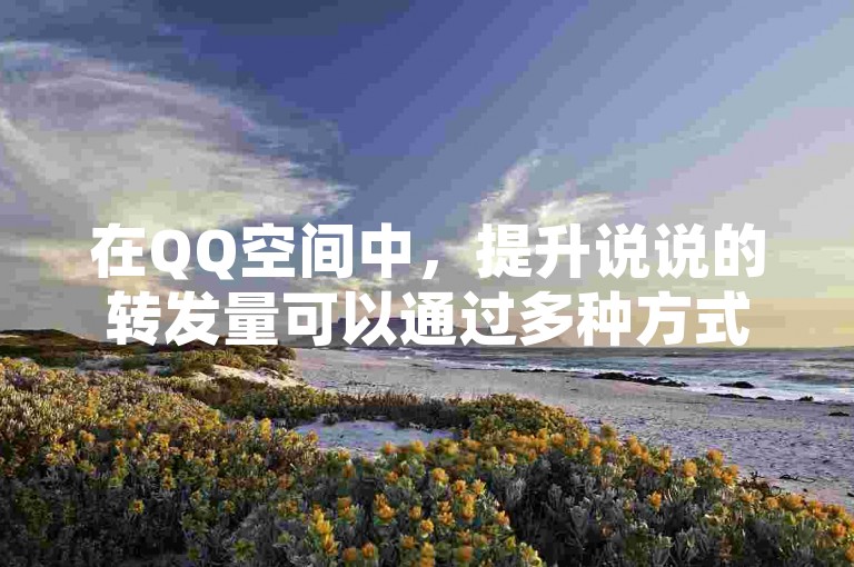 在QQ空间中，提升说说的转发量可以通过多种方式实现，比如发布有趣或引人深思的内容来吸引朋友们的关注和互动。