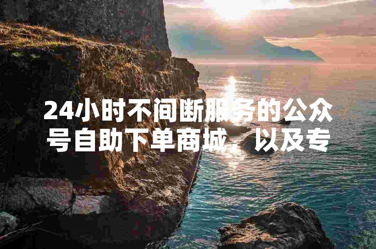 24小时不间断服务的公众号自助下单商城，以及专为CF手游爱好者打造的卡盟平台网站，让购物体验更加便捷高效。