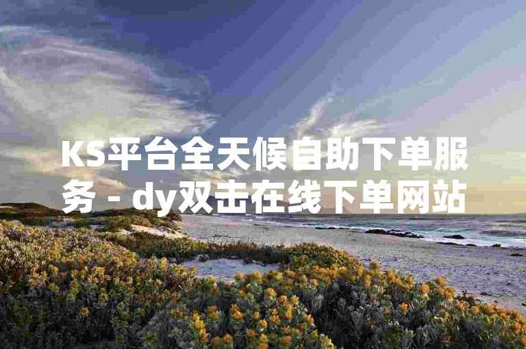 KS平台全天候自助下单服务 - dy双击在线下单网站