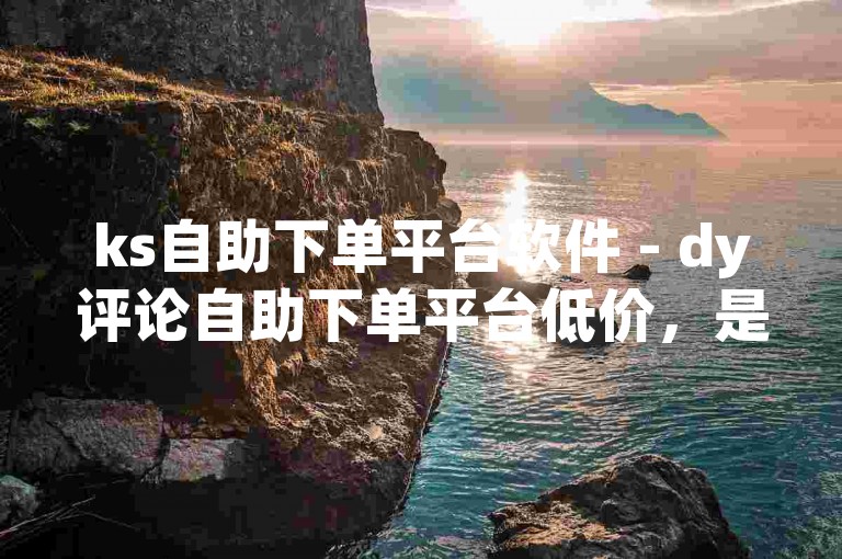 ks自助下单平台软件 - dy评论自助下单平台低价，是一款方便快捷的在线服务工具。